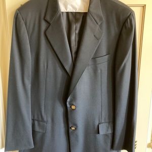Hickey Freeman Black Silk Sport Coat, Size XL